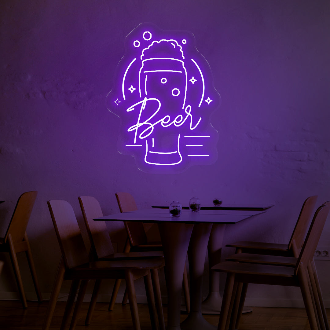 Wheat Beer LED Neon Sign – Beautiful Glow!