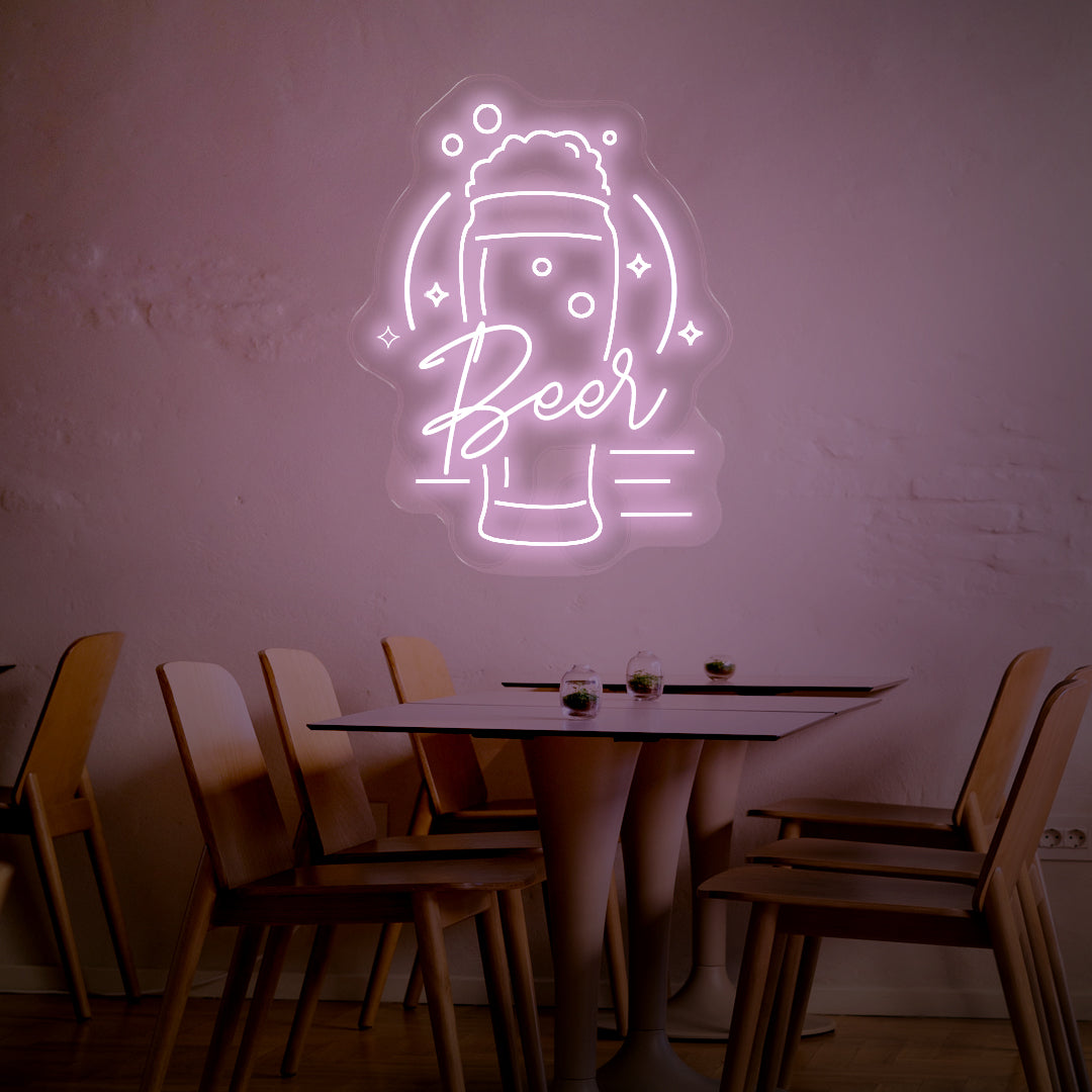 Wheat Beer LED Neon Sign – Beautiful Glow!