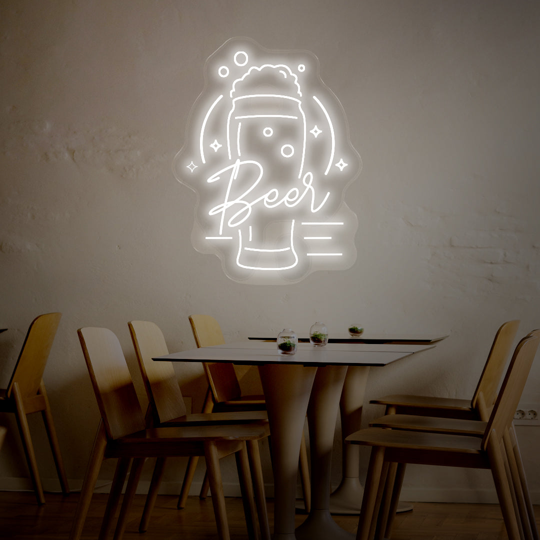 Wheat Beer LED Neon Sign – Beautiful Glow!