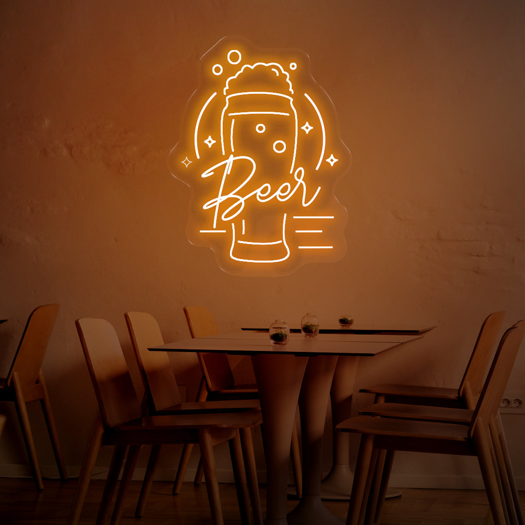 Wheat Beer LED Neon Sign – Beautiful Glow!