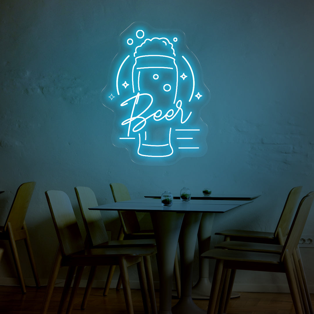 Wheat Beer LED Neon Sign – Beautiful Glow!