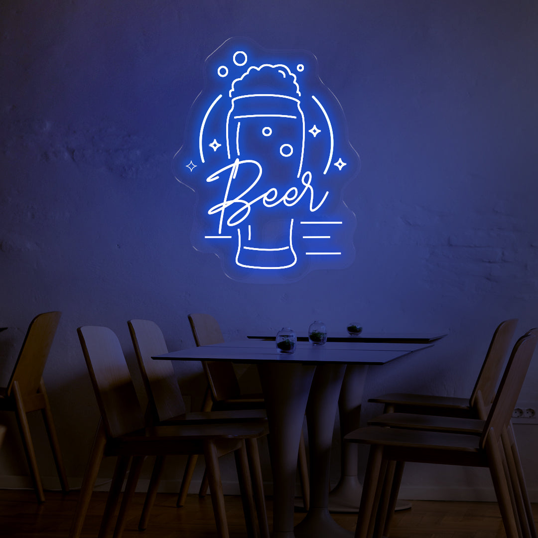 Wheat Beer LED Neon Sign – Beautiful Glow!