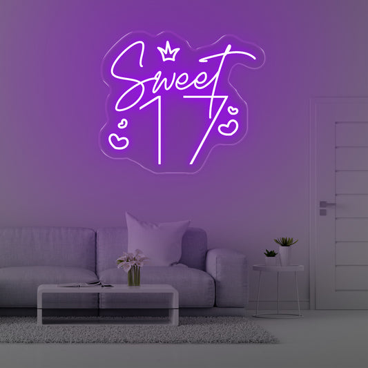 Sweet 17 Led Neon Sign