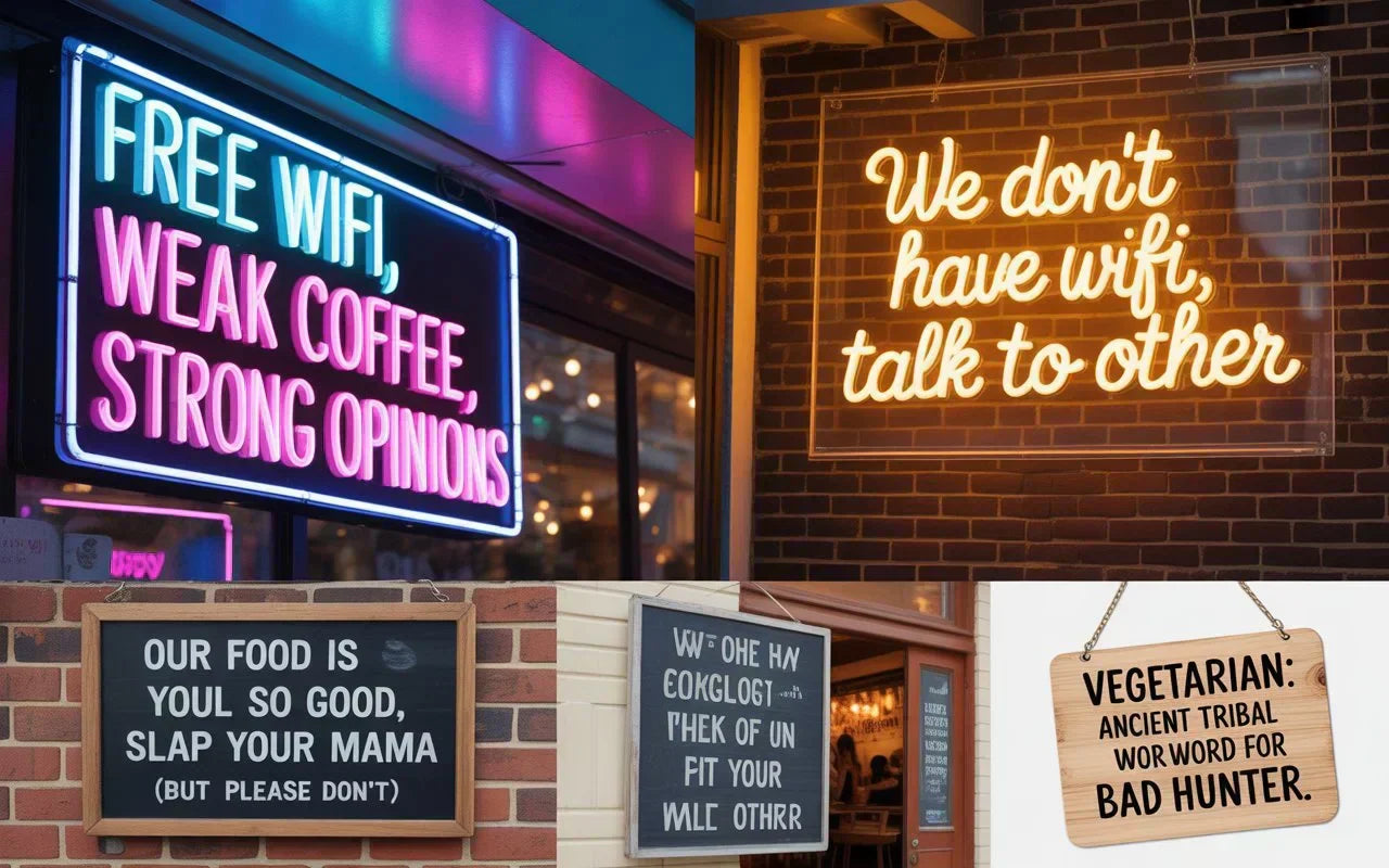 Funny Restaurant Sign Ideas That Attract Customers