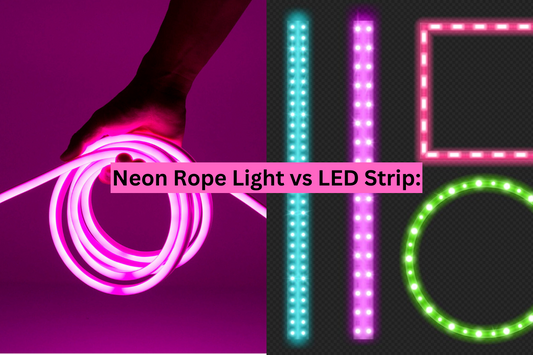 Neon Rope Light vs LED Strip
