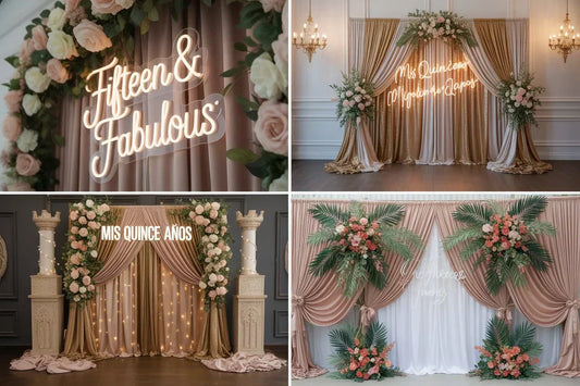 Quinceanera Backdrop Ideas