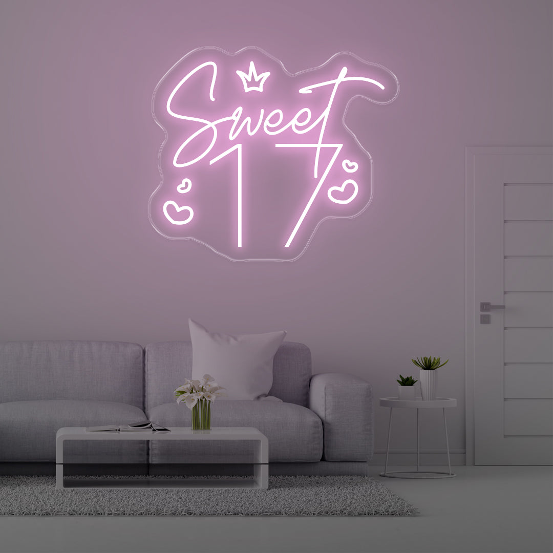 SWEET 17 LED NEON SIGN