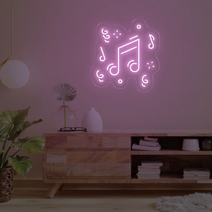 Music Note LED Neon Sign – Let the Good Vibes Flow!