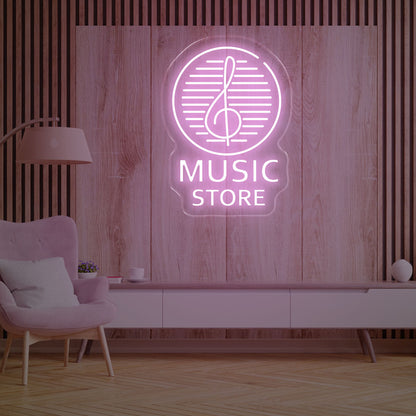 Music Store LED Neon Sign