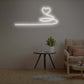 Love heart extended neon sign