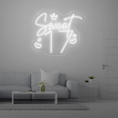 SWEET 17 LED NEON SIGN