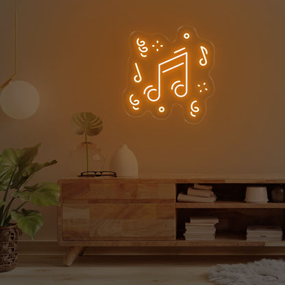 Music Note LED Neon Sign – Let the Good Vibes Flow!