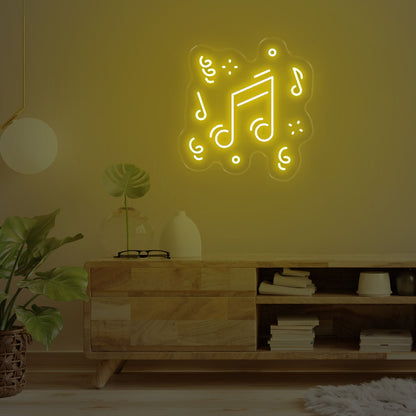 Music Note LED Neon Sign – Let the Good Vibes Flow!