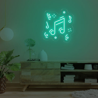 Music Note LED Neon Sign – Let the Good Vibes Flow!
