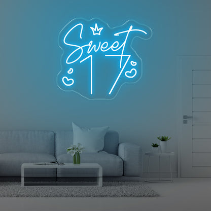 SWEET 17 LED NEON SIGN