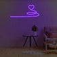 Love heart extended neon sign