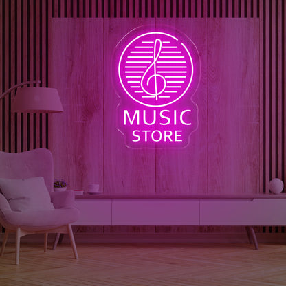 Music Store LED Neon Sign
