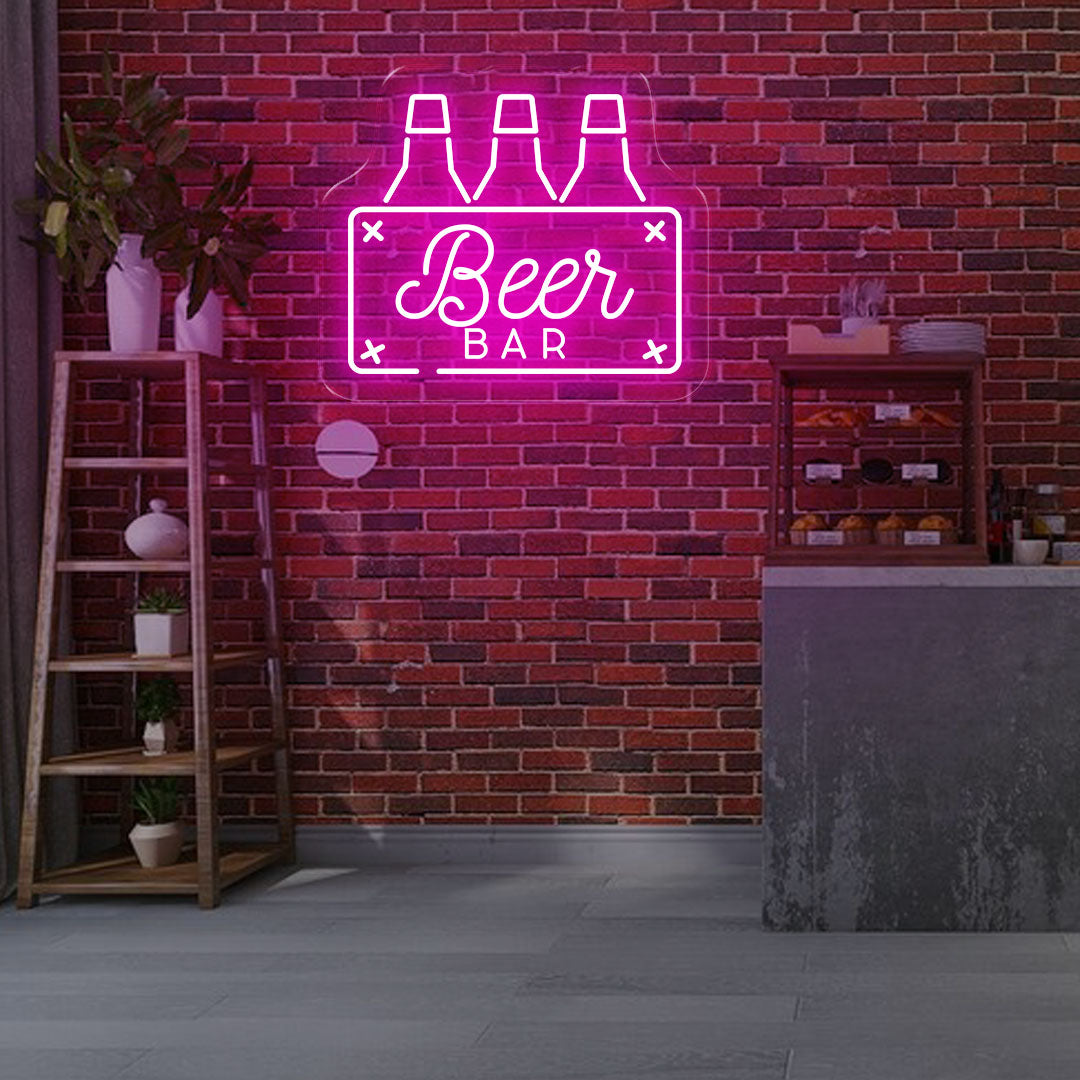 Beer Bar Deep Pink