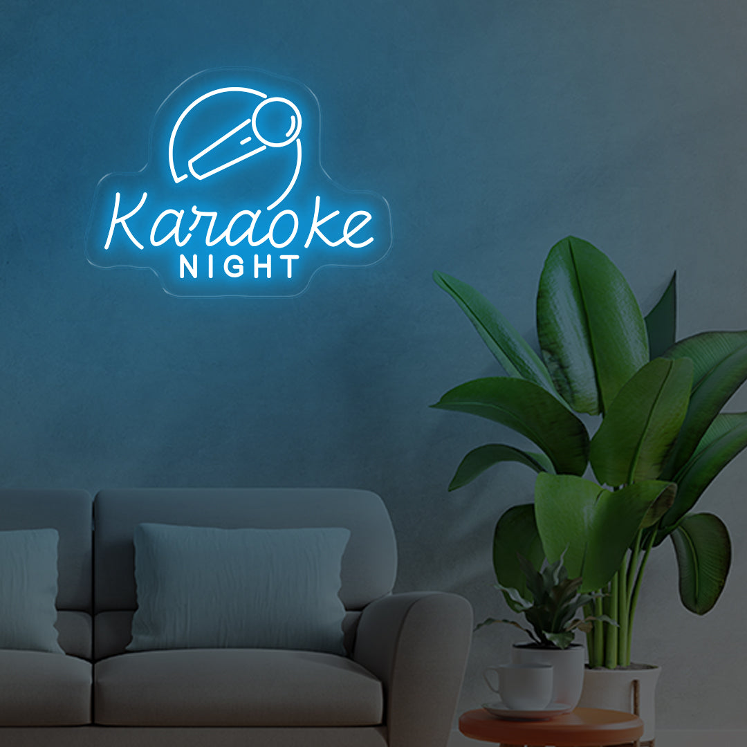 Karaoke Night Light Blue