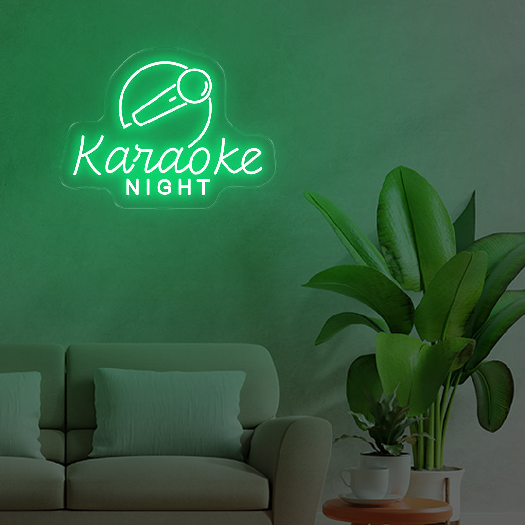 Karaoke Night Light Green