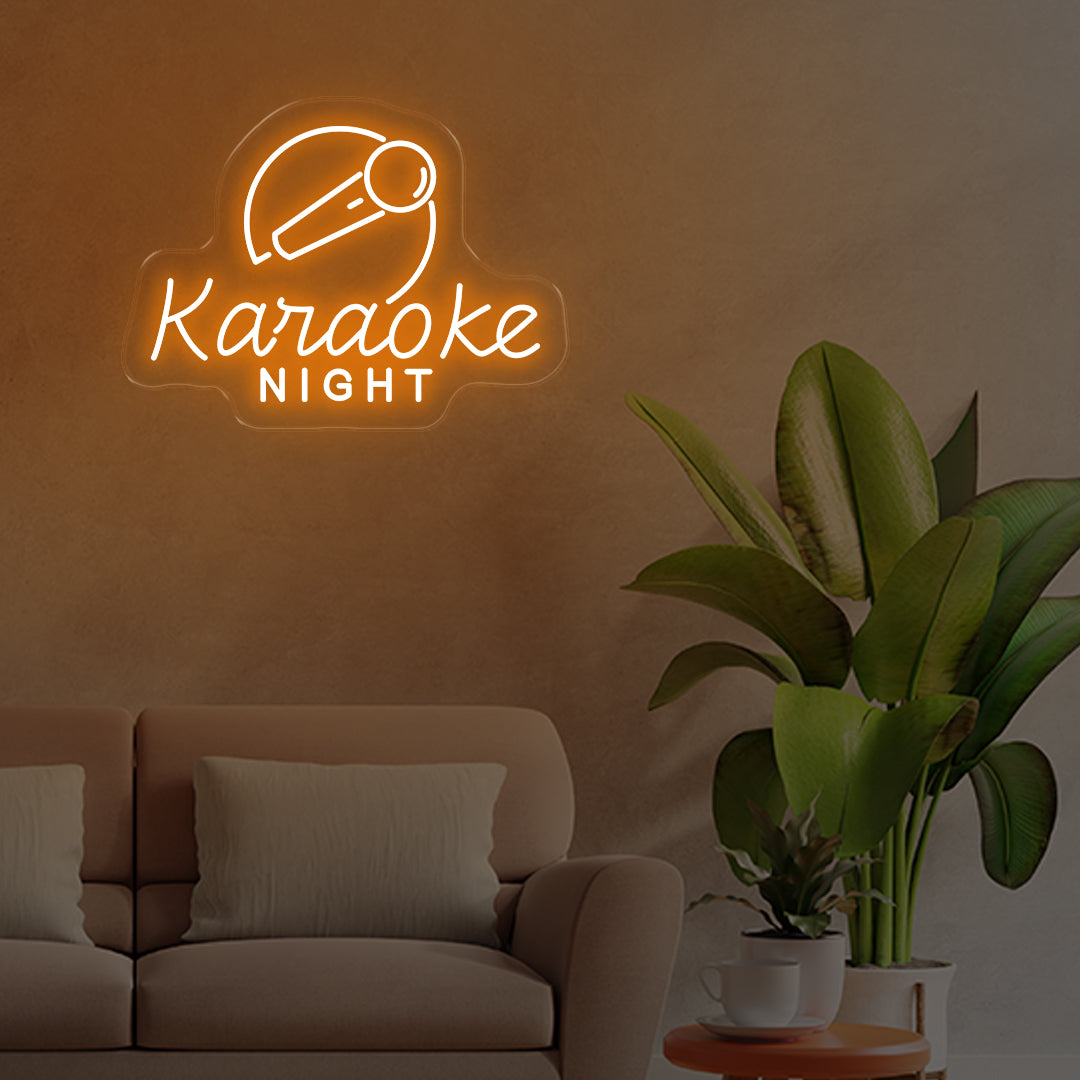 Karaoke Night Light Orange