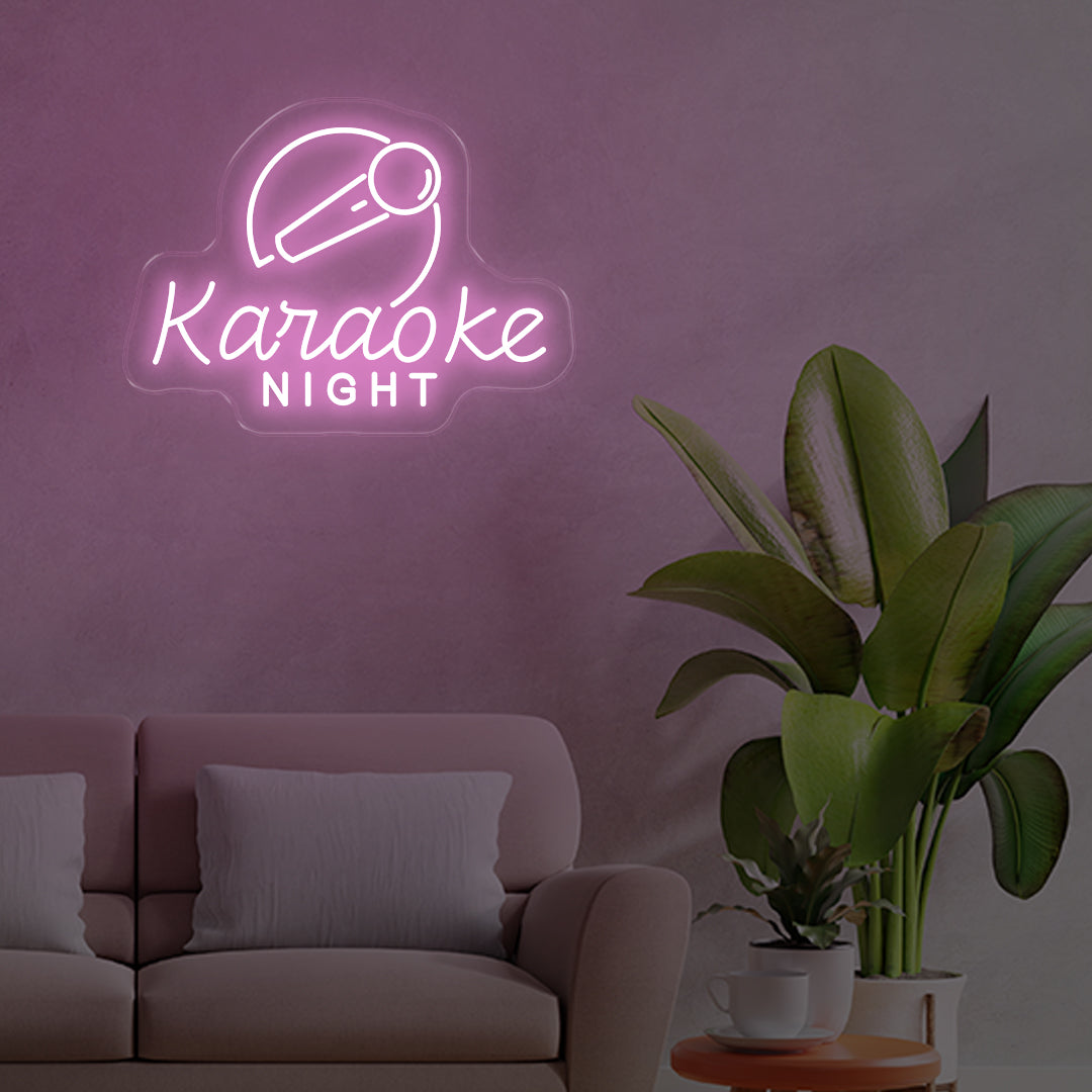 Karaoke Night Light Pink