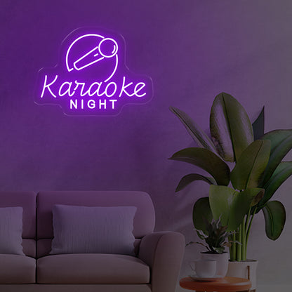 Karaoke Night Light Red