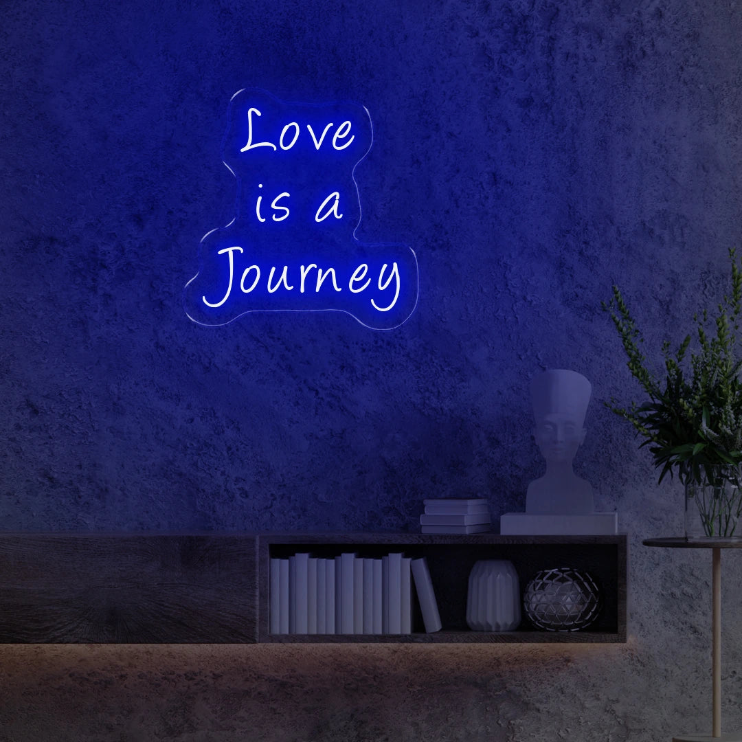 Love is a journey blue