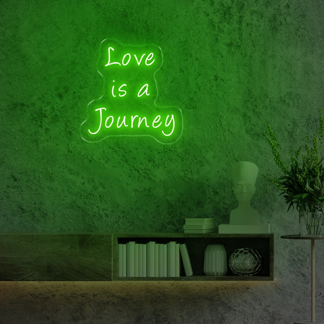 Love is a journey green