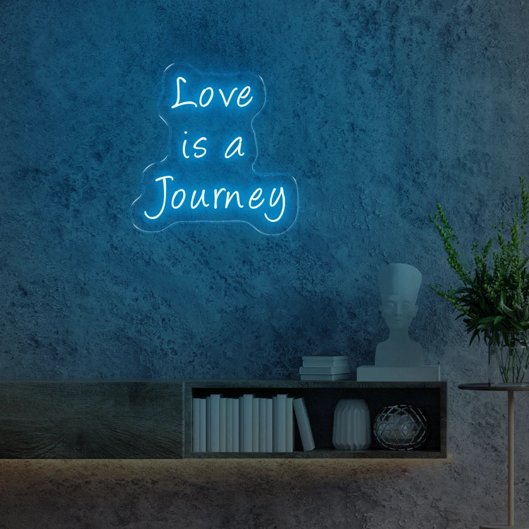 Love is a journey light blue