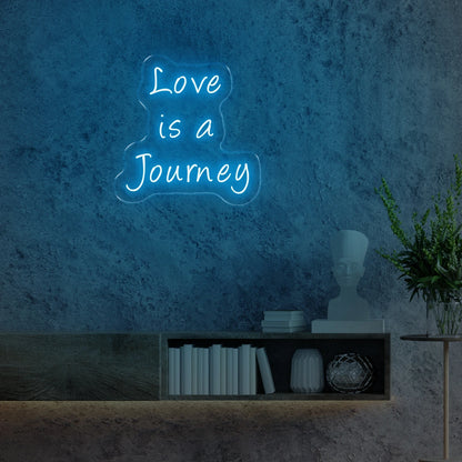 Love is a journey light blue