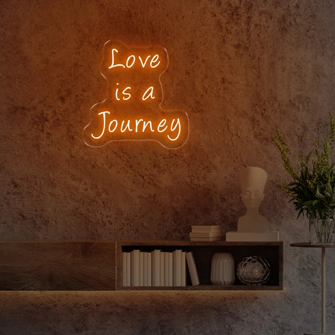 Love is a journey orange