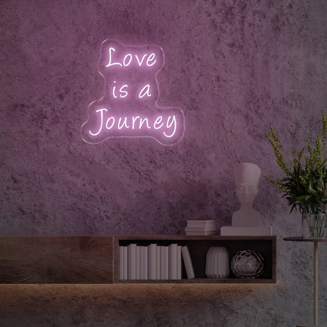 Love is a journey pink