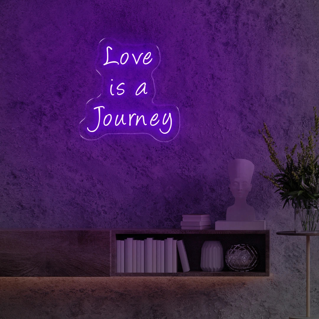 Love is a journey purple