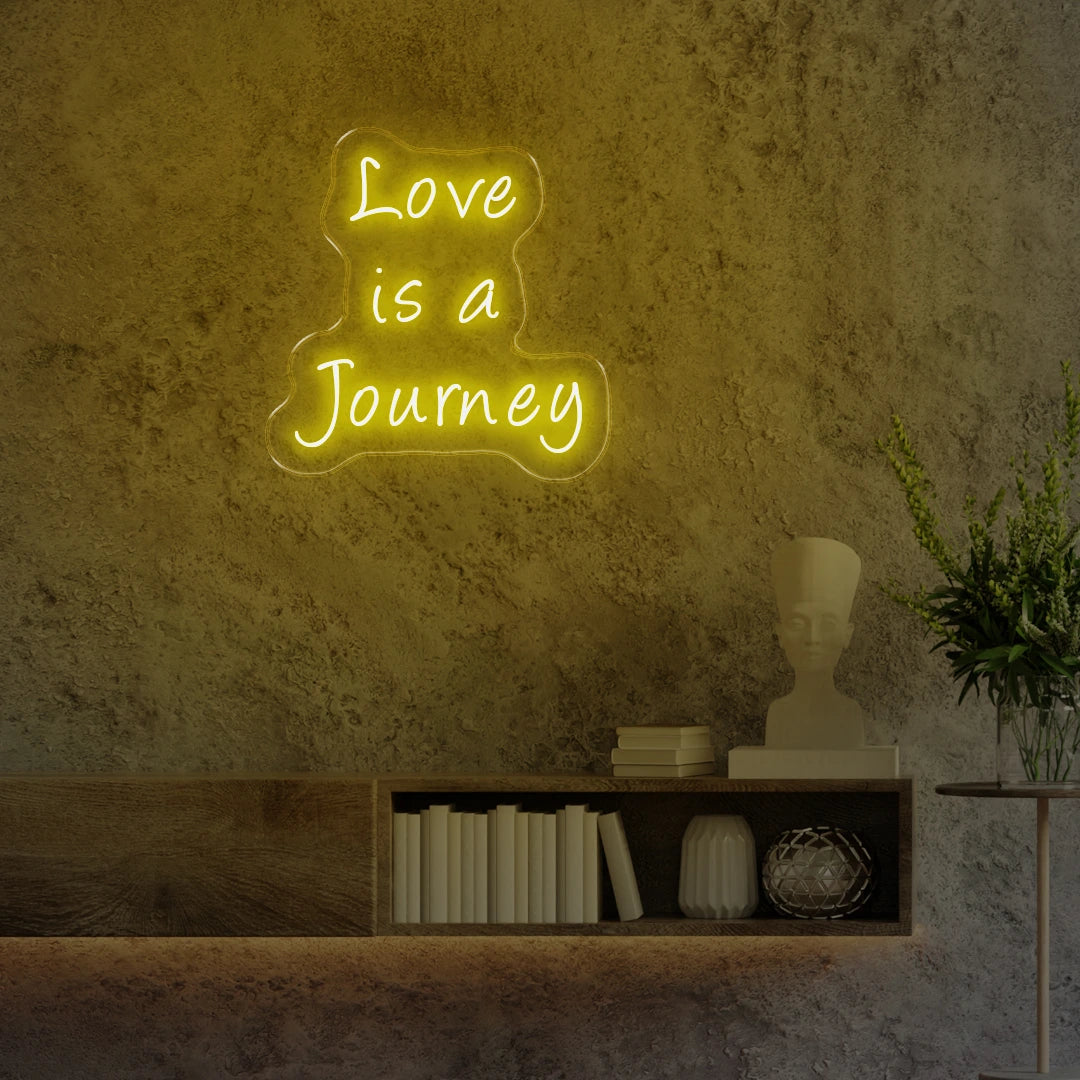 Love is a journey yellow