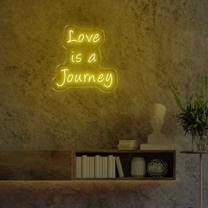 Love is a journey yellow