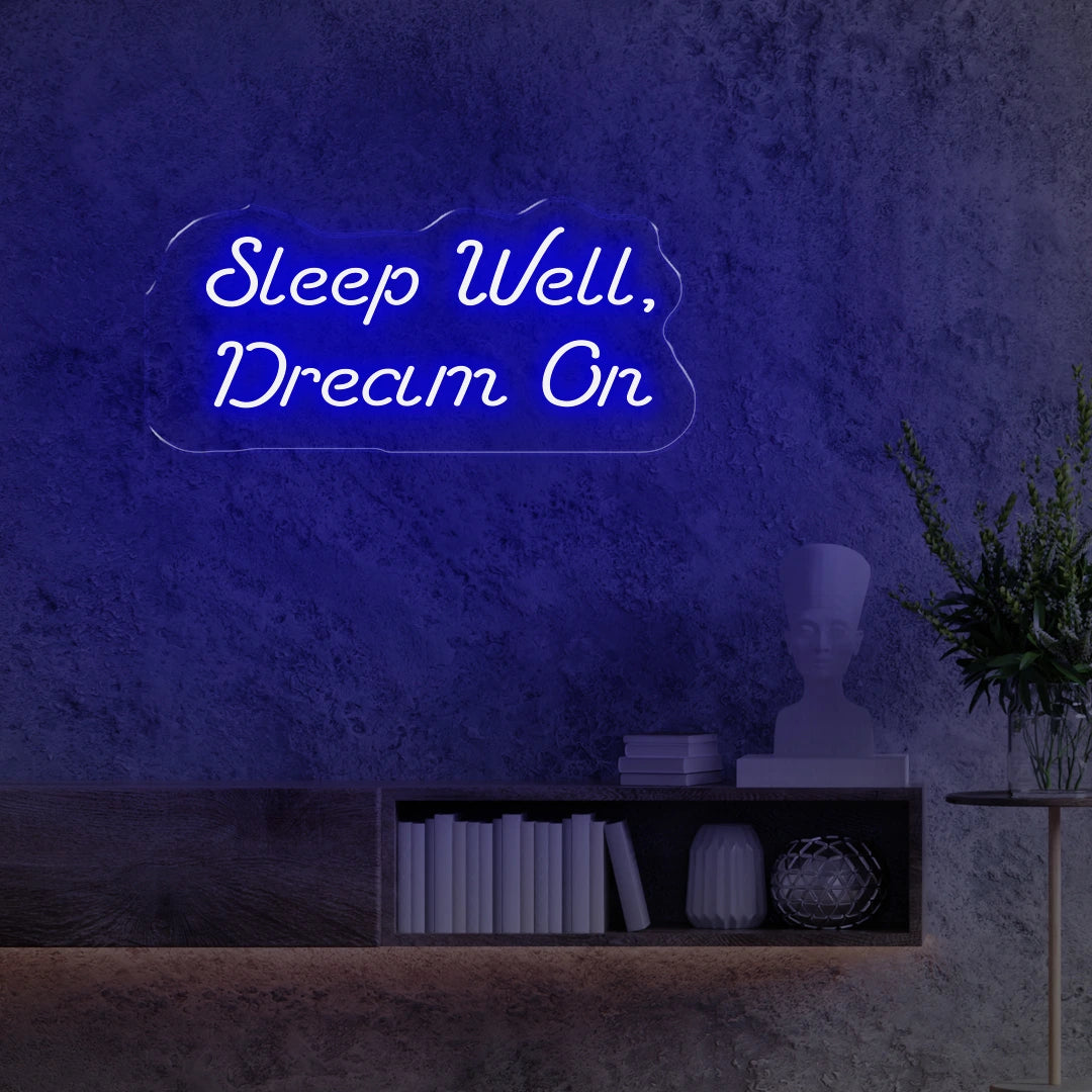 Sleep Well Dream On Blue