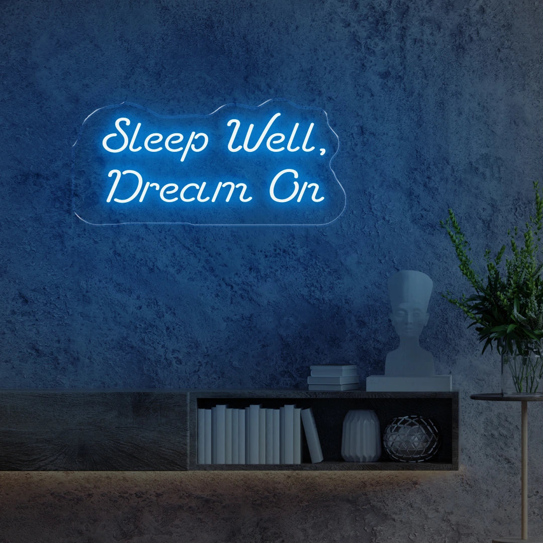 Sleep Well Dream On Light Blue