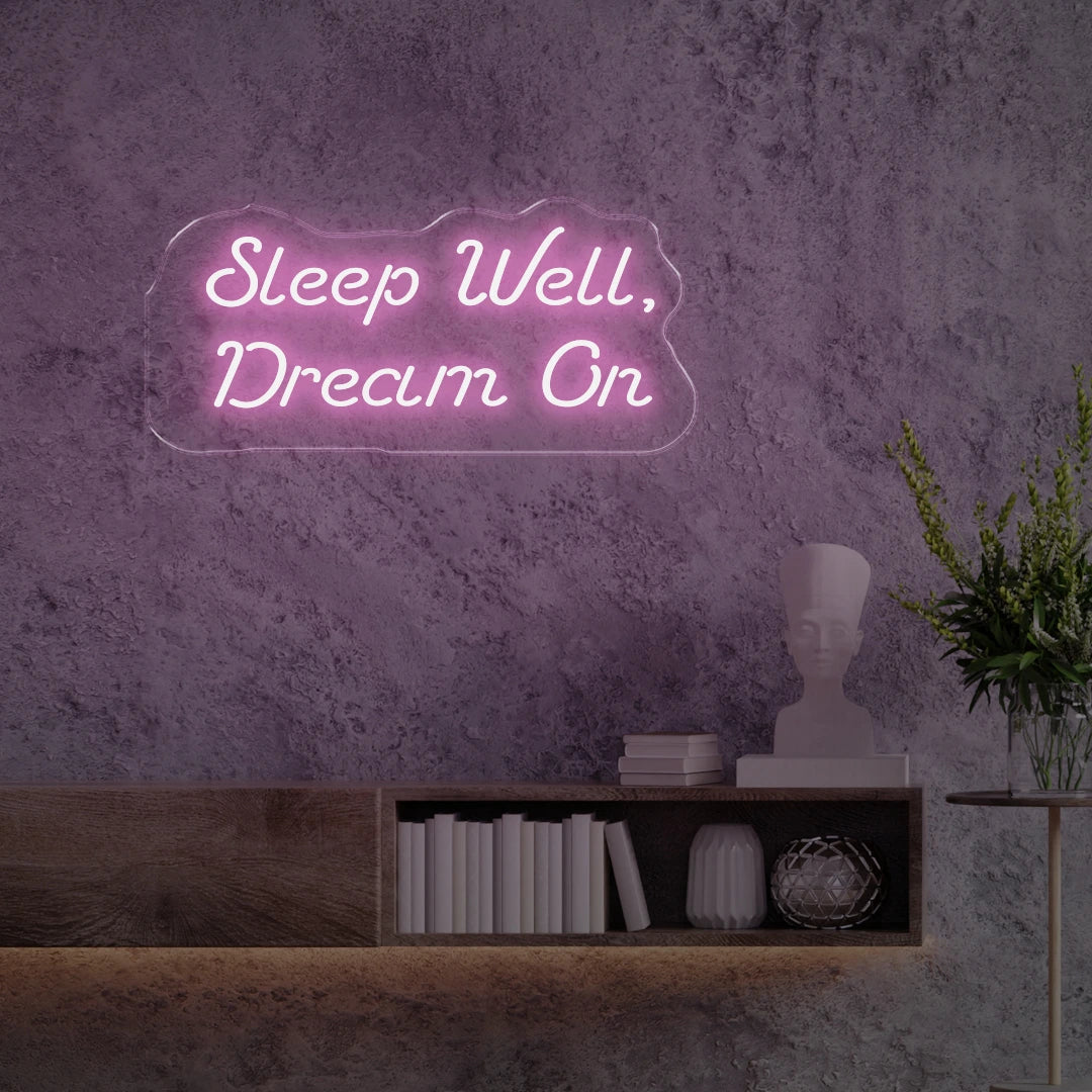 Sleep Well Dream On Light Pink