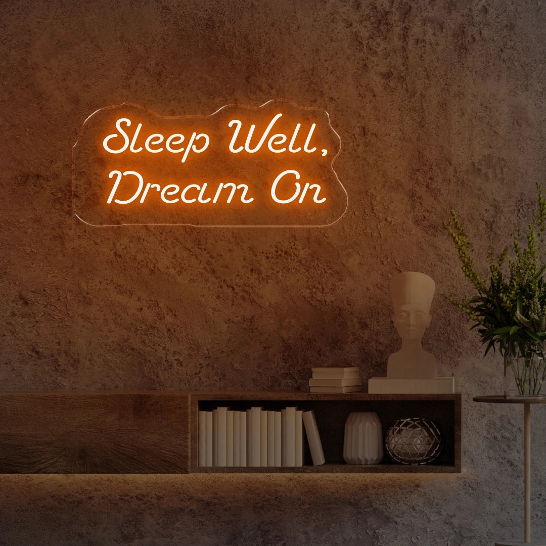 Sleep Well Dream On Orange