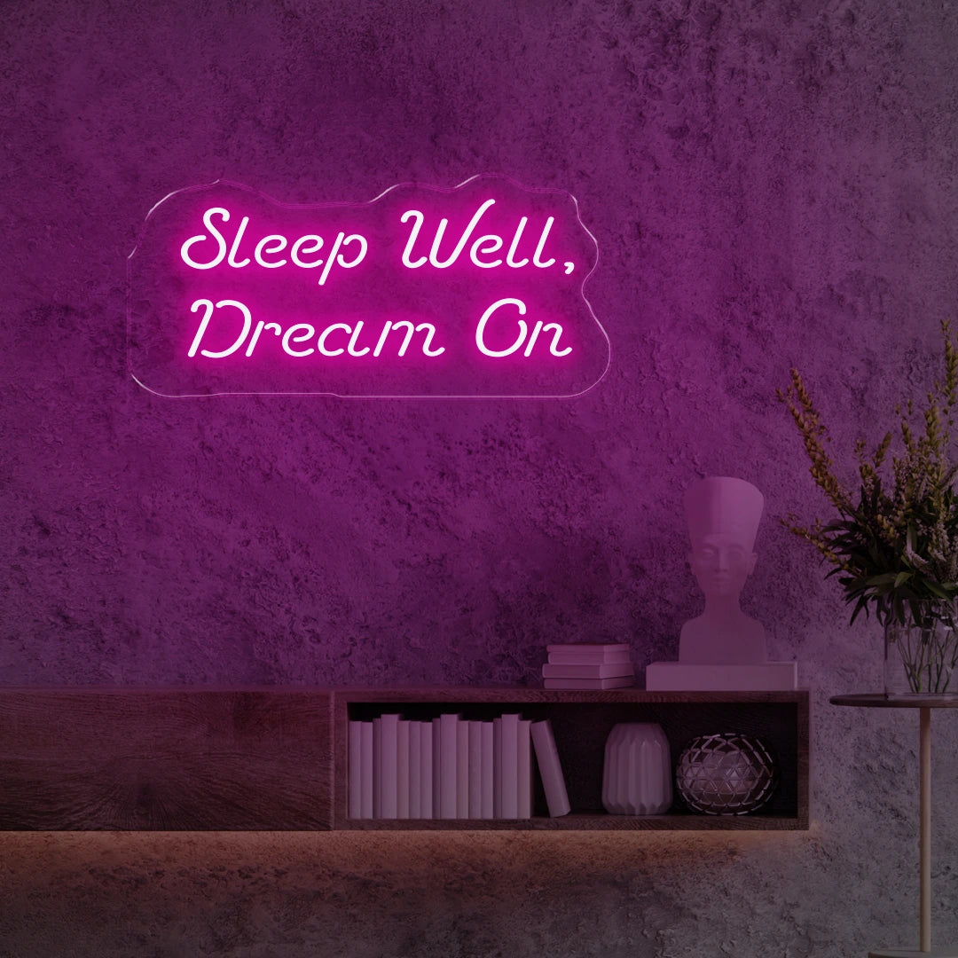 Sleep Well Dream On Pink