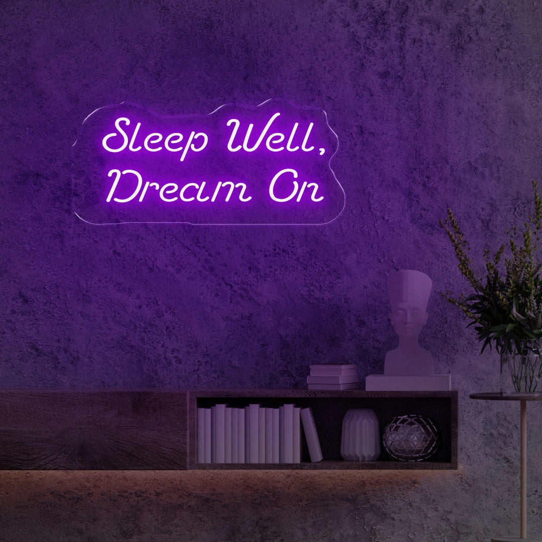 Sleep Well Dream On Purple