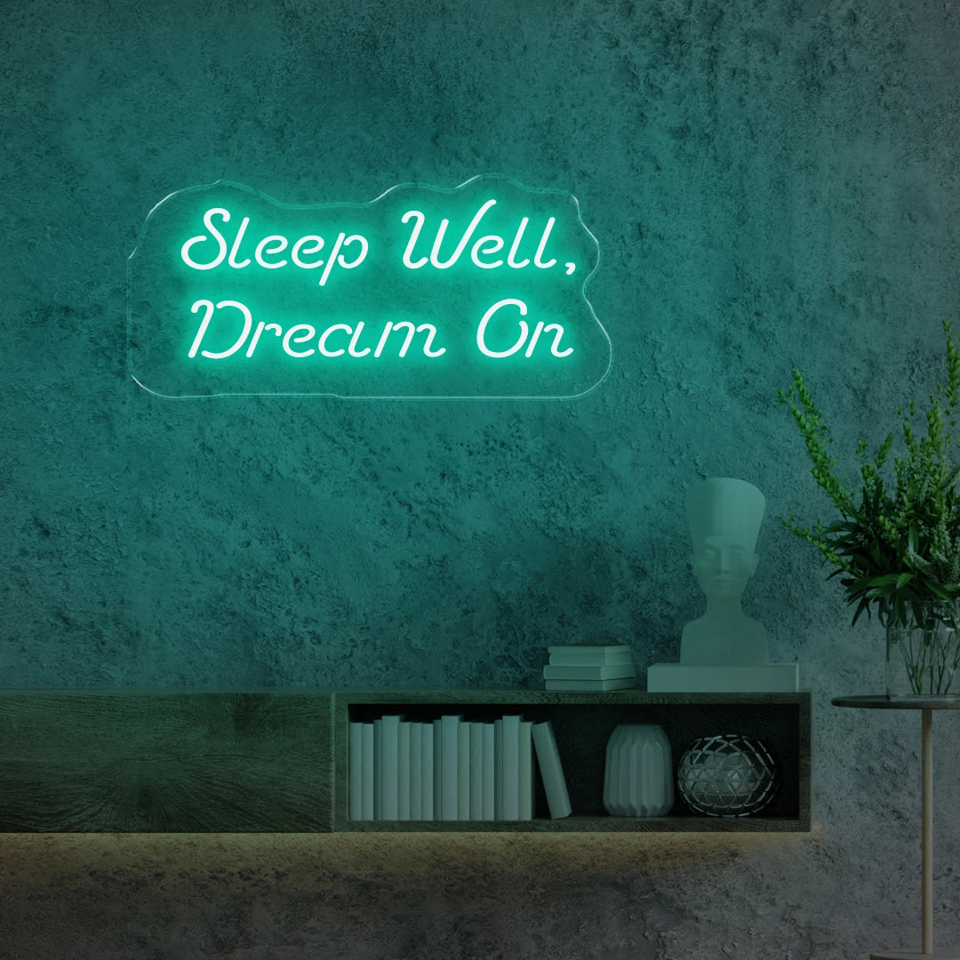 Sleep Well Dream On Turquoise