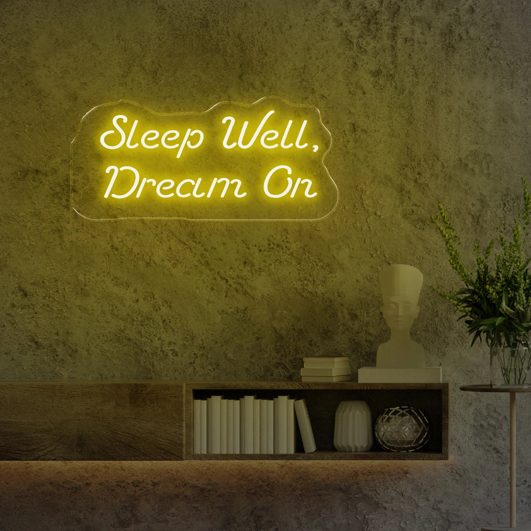 Sleep Well Dream On Yellow