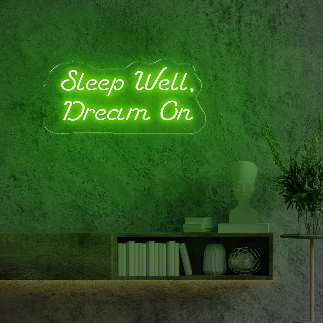 Sleep Well Dream On green