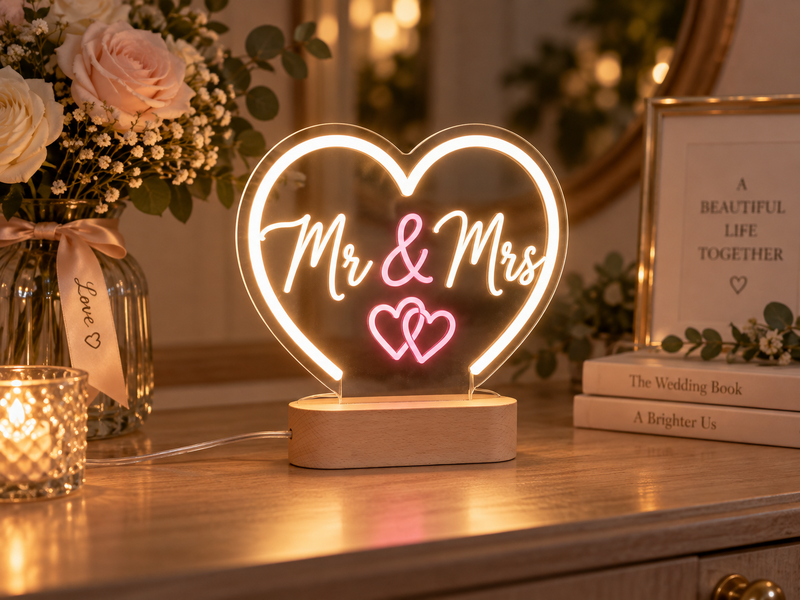 WOODEN-BASE NEON SIGNS